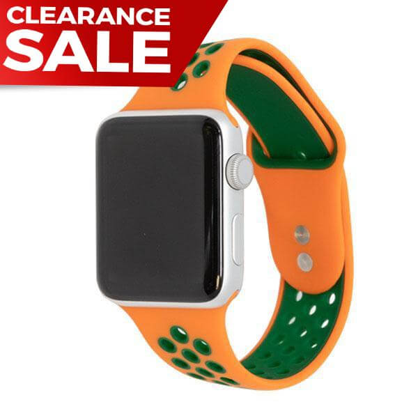 Active Silicone Watch Bands Epic Watch Bands ep-act-38mm-whiteemerald Active Silicone Watch Bands White/Emerald / 38mm or 40mm White/Emerald 38mm or 40mm  