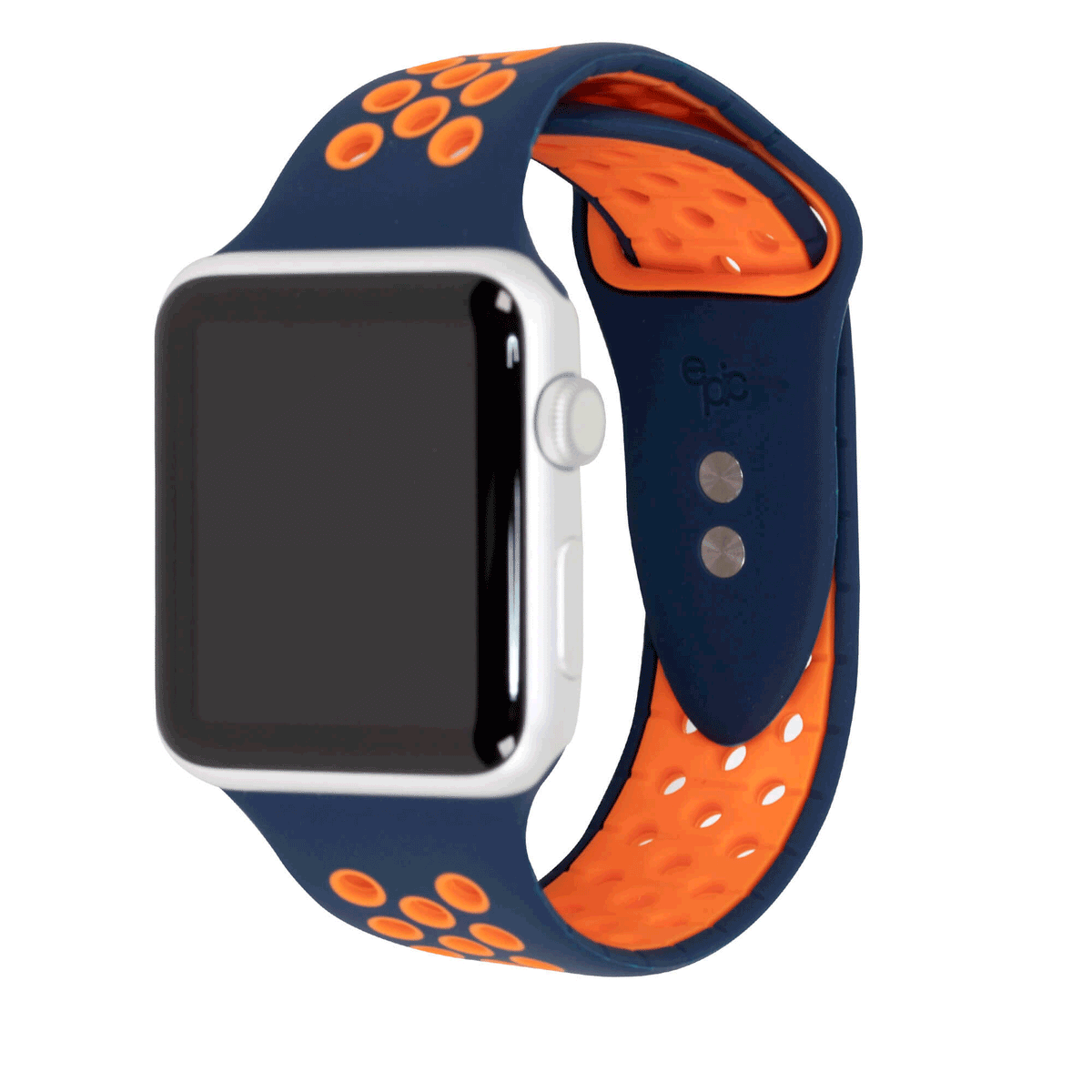 Active Pro Silicone Watch Bands Epic Watch Bands ep-act-42mm-blackorangepro Active Pro Silicone Watch Bands 