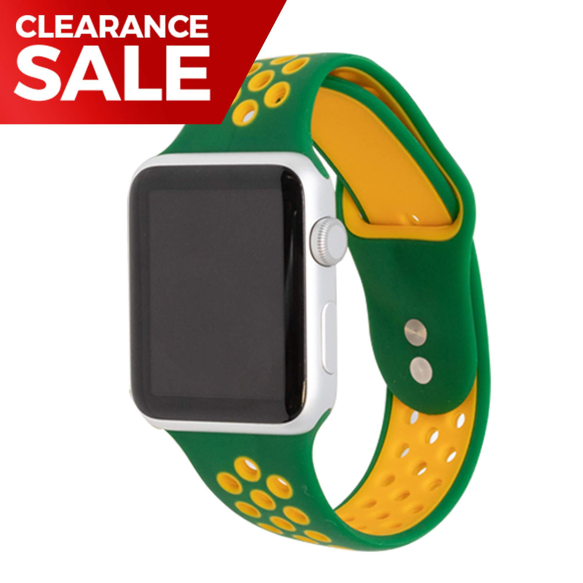 Active Silicone Watch Bands Epic Watch Bands ep-act-38mm-whiteemerald Active Silicone Watch Bands 